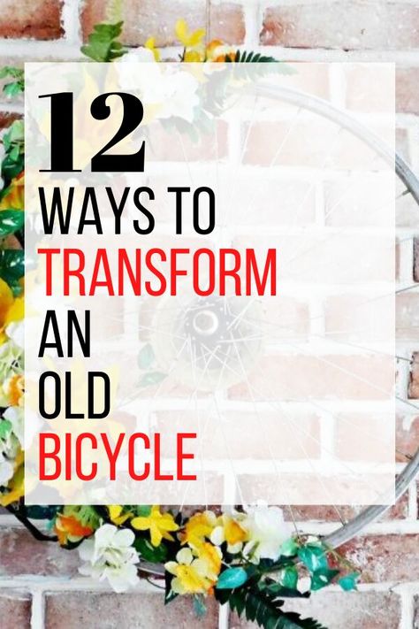 Recycled Garden Crafts, Easy Plastic Bottle Crafts, Vintage Bike Decor, Bicycle Art Recycled, Bicycle Crafts, Bicycle Ideas, Decorate On A Budget, Bike Decorations, Bicycle Diy