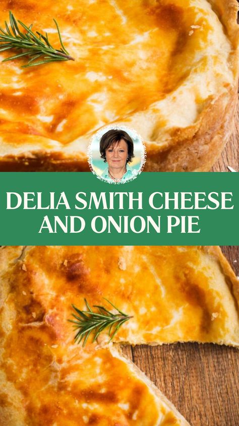 Delia Smith Cheese And Onion Pie Cheese And Onion Pie Recipe, Cheese And Onion Pie English, Onion Pie Recipe, Crazy Pizza, British Pie, Cheese And Onion Pie, English Dishes, Cheese Pie Recipe, Savoury Treats