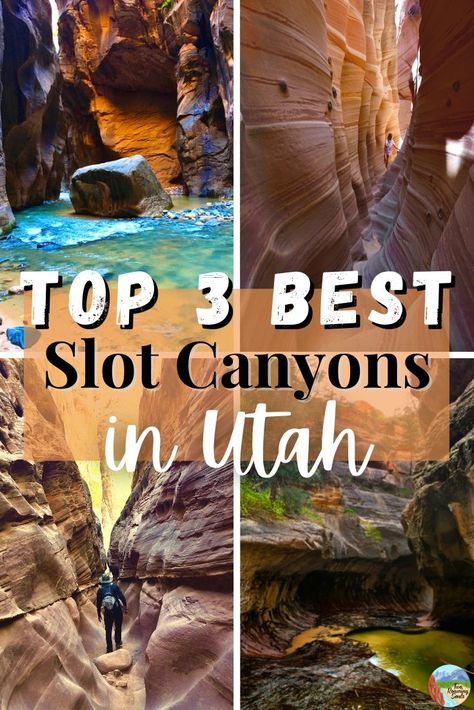 Utah is one of the most stunning states for seeing slot canyons. Which is truly one of the main reasons we love this area. Not only are there stunning slot canyons in Utah, there are endless stunning hikes in Utah to choose from. We hope you find this ultimate hikers guide for best slot canyons in Utah to be helpful and you get to endeavor on some of the beautiful hikes. #Utah #SlotCanyon #Hikes Slot Canyons Utah, Hiking The Narrows, Slot Canyons, Utah Adventures, Escalante National Monument, Utah Mountains, Utah Road Trip, Utah Hikes, Slot Canyon