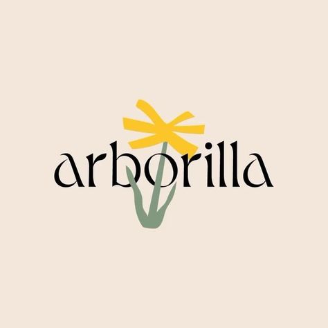 Logo, branding & Design Inspo on Instagram: "@abrate_emanuele Visual identity project for Arborilla 🌱 Organic shapes, bright colors and elegant typography mix to recreate a refined yet friendly atmosphere. #logo#logodesign#logodesigner#typetopialogolove#logoinspirations#logolearn#learngraphicdesign#grafigata#brandidentity#brandmanual#identityguidelines#logotype#tropicalgarden#logosai" Organic Branding Design, Organic Graphic Design, Retro App, Red And Yellow Logo, Organic Branding, Identity Project, Plant Logos, Logo Design Concept, Vintage Badge