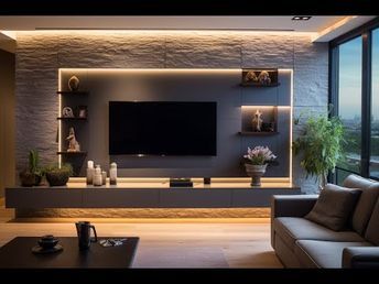 TOP Wall Design Ideas 2023 | TV Wall Unit | Home Decor Inspiration | - YouTube Tv Unit Design Luxury Tv Walls, Top Wall Design, Media Wall Design Modern, Luxury Tv Unit Design, Tv Wall Design Luxury, Tv Wall Design Modern Luxury, Tv Wall Decor Living Room, Tv Wall Units, Luxury Tv Wall