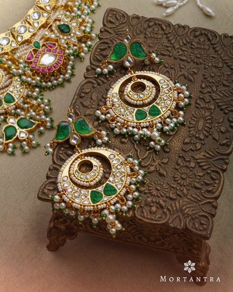 mortantra Heritage Jewellery, Kundan Earrings, Indian Heritage, Art Culture, Fall In Love, Falling In Love, In Love, Bring It On, Make It Yourself