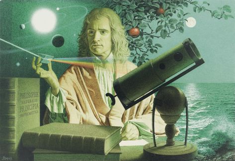 Jean-Leon Huens (1921-1984) | Sir Isaac Newton | Paintings, oil | Christie's Albert Einstein, Leon, Sir Isaac Newton, Natural Philosophy, Sketch Note, Paintings Oil, Artistic Wallpaper, Mechanic Jobs, Isaac Newton