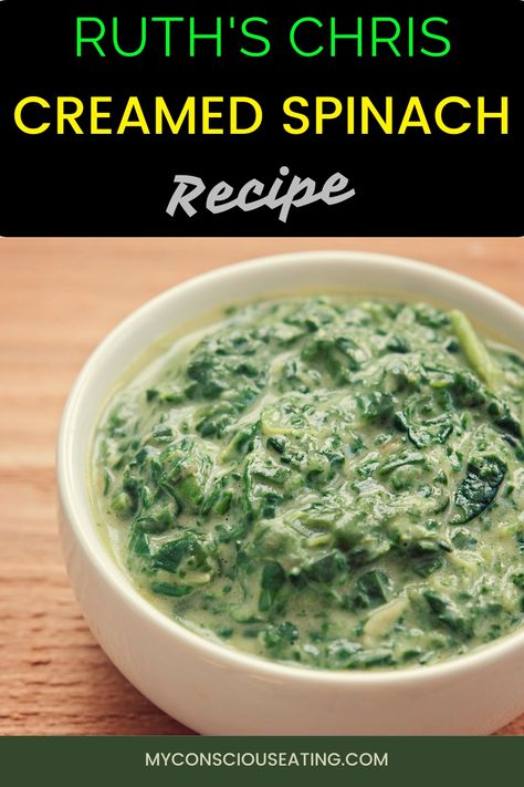 Creamed spinach in a ceramic bowl Creamed Spinach Recipe Easy, Easy Spinach Recipes, Rainbow Chard Recipes, Creamed Spinach Recipe, Swiss Chard Recipes, Chard Recipes, Spinach Recipe, Easy Cream, Creamy Spinach