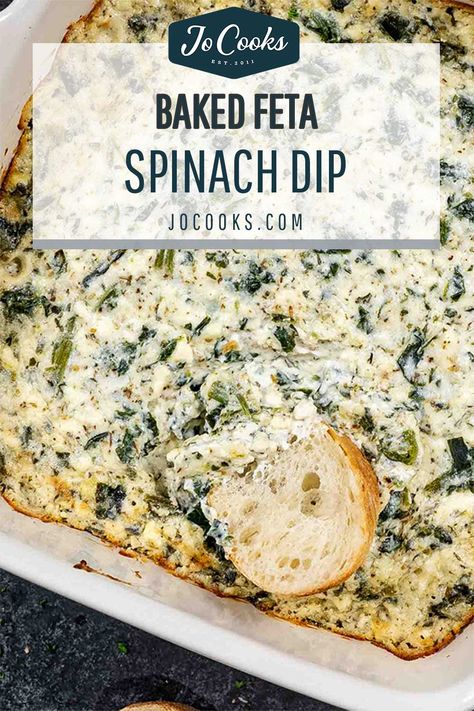 Feta Cheese Dip Recipes, Baked Dip Recipes, Baked Spinach Dip, Feta Cheese Dip, Spinach Cheese Dip, Vegetarian Dip, Baked Dips, Football Appetizers, Clean Lunches