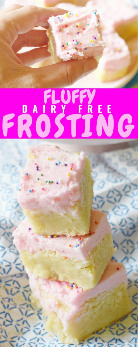 Dairy Free Frosting - dairy free frosting recipe - milk free frosting - dairy free chocolate frosting - dessert icing recipe - easy recipe - ghee frosting recipe - coconut milk frosting recipe - cake frosting - Communikait by Kait Hanson #glutenfree #dairyfree #dessert #frosting #icing #recipe #frostingrecipe #dairyfreefrosting #fluffyfrosting No Dairy Icing Recipe, Coconut Milk Icing Recipe, No Milk Frosting Recipe, Best Dairy Free Icing, Dairy Free Strawberry Frosting, Dairy Free Icing For Cupcakes, Dairy Free Frosting Easy, Dairy Free Whipped Frosting, Coconut Milk Frosting Recipe