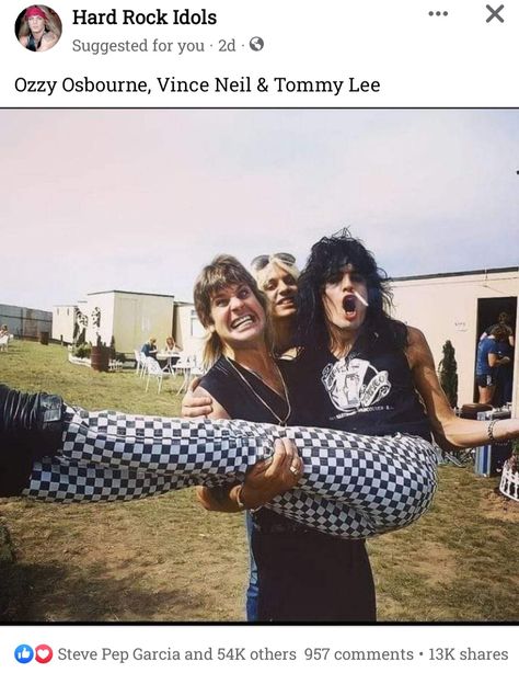 Vince Neil, Tommy Lee, In Your Face, Motley Crue, Ozzy Osbourne