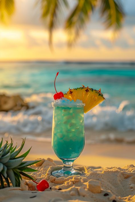 "Refreshing Blue Hawaiian Cocktail Recipe" #cocktails #cocktailflavors Summer Cocktails Beach, Summer Cocktails Aesthetic, Summer Drinks Aesthetic, Cocktail Background, Drink On The Beach, Blue Hawaiian Cocktail, Drinks On The Beach, Cocktail Pictures, Hawaiian Cocktails