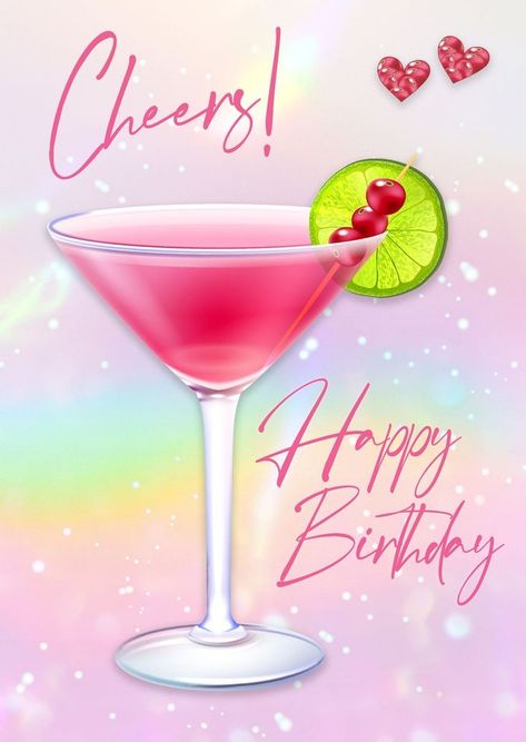 Birthdays Messages, Happy Birthday Drinks, Friends Happy Birthday, Happy Birthday Postcard, Happy Birthday Cheers, Birthday Postcard, Birthday Wishes Greetings, Birthday Wishes Flowers, Birthday Greetings Friend