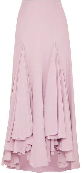 Waterfall Skirt, Crepe Skirts, Modest Clothing, Silk Crepe, Modest Outfits, Skirt Outfits, Giorgio Armani, Skirt Fashion, Modest Fashion