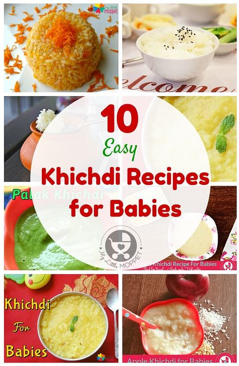 Khichdi Recipes, Indian Baby Food Recipes, Recipes For Babies, Baby Food By Age, Kids Cooking Recipes, Healthy Baby Food, Weaning Recipes, Baby Food Storage, Homemade Baby Foods