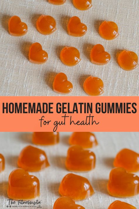 Homemade gelatin gummies for gut health - The Fitnessista Gelatine Gummies Recipe, Gelatin Gut Gummies, Gelatin Juice Gummies, Gelatin Gummy Bears, Homemade Gummy Recipe, Gut Gummies Recipe, How To Make Gelatin Gummies, Gut Gummies Gelatin Recipes, Make Your Own Gummies