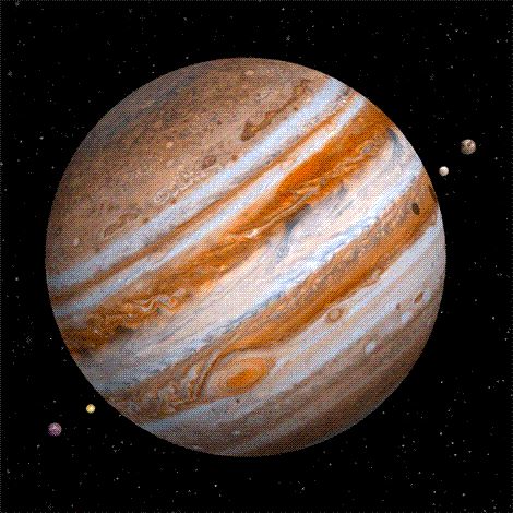 Jupiter and it's visible moons. Jupiter Planet, Planets And Moons, Space Planets, The Planets, Earth From Space, Space Science, Space And Astronomy, Deep Space, Space Exploration