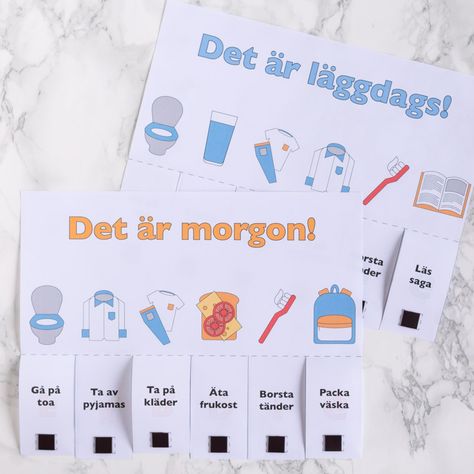 Checklistor för enkla morgon- och kvällsrutiner - Fixa Själv Uppfostra Barn, Montessori, Rum, Parenting, Pins