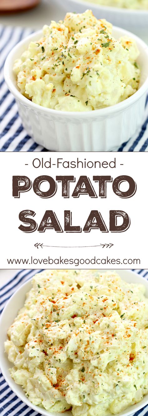 Simple is best when it comes to recipes like this Old-Fashioned Potato Salad! It tastes just like grandma made it! Old Fashioned Potato Salad, Classic Potato Salad, Party Dishes, Potatoe Salad Recipe, Potato Dishes, Comfort Foods, Summer Salads, Delicious Salads, Soup And Salad