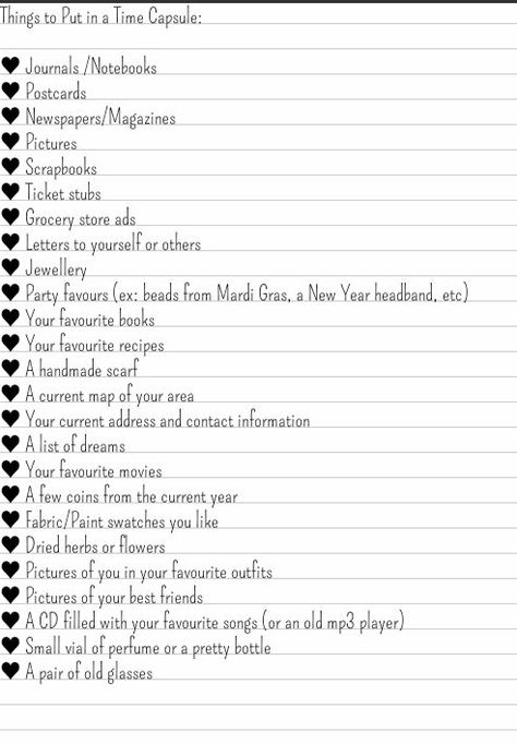 What to put in a time capsule, by me! Relationship Time Capsule Ideas, Couple Time Capsule Ideas, Time Capsule Box Diy, What To Put In Time Capsule, How To Make A Time Capsule Diy, Friends Time Capsule, New Year Time Capsule, Friend Time Capsule Ideas, Cute Time Capsule Ideas