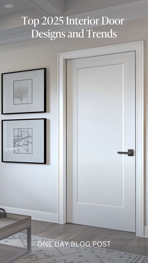 2025 is calling, and it’s all about doors that do more.✨ 

From timeless neutral tones to the clean lines of Shaker doors, the future of design is all about blending elegance with functionality. 🏡 

At One Day Doors & Closets, we’re leading the way with collections that keep your space on-trend and functional—because your home should grow with you, not against you. 🌿 High End Interior Doors, Darker Interior Doors, Modern Coastal Interior Doors, Modern Home Interior Doors, Elegant Interior Doors, Interior Door Hardware 2024, Door Types Interior, Interior Door Options, Contrast Interior Doors