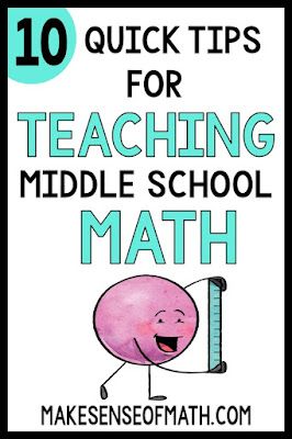 How To Teach Middle School Math - Make Sense of Math Math Projects Middle School, Junior High Math, Teaching 6th Grade, Maths Activities Middle School, Middle School Math Teacher, Teaching Algebra, Sixth Grade Math, Middle School Math Classroom, Math Centers Middle School