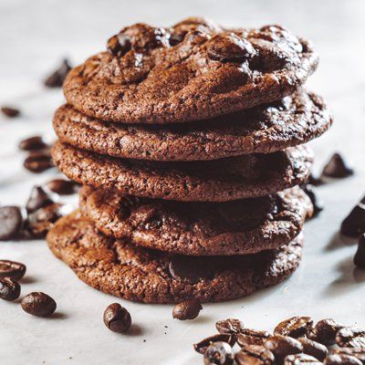 Chocolate Espresso Cookies, Double Chocolate Chip Cookie Recipe, Double Chocolate Chip Cookie, Desert Bars, Espresso Cookies, Cookies Sans Gluten, Live Deliciously, Future Chef, Espresso Cookie