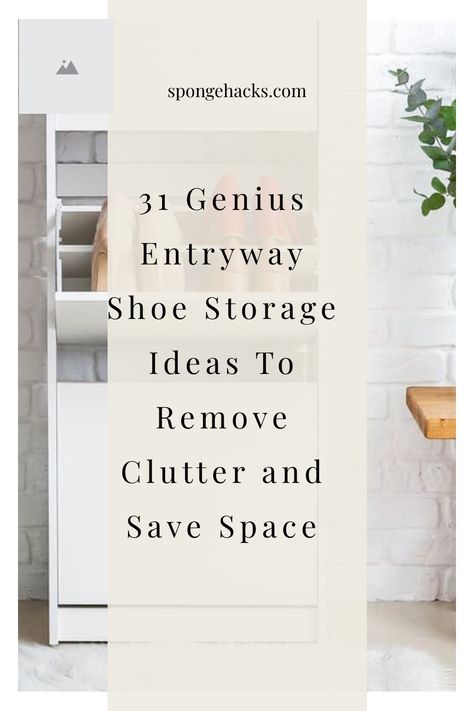 Anyone who’s ever lived in a small apartment or home knows that storage space is always at a premium. Ya’ don’t got any, really! And when it comes to shoes, that can be especially true. After all, you can only fit so many pairs of shoes in your closet! That’s why you have to take […] Home Entryway Shoe Storage, Entryway Shoe Storage Hidden, Closet For Shoes Storage Ideas, Functional Entryway Ideas Shoe Storage, Recessed Shoe Storage, Inside Closet Shoe Storage, Hidden Shoe Rack Entryway, Shoe Storage Between Studs, Cute Shoe Storage Ideas Entry Ways