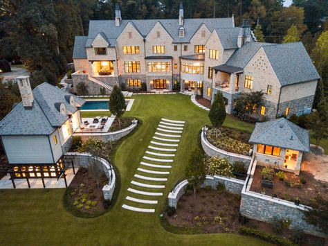 An aerial photo showing the house and grounds. Home Décor, House Styles, Home Decor