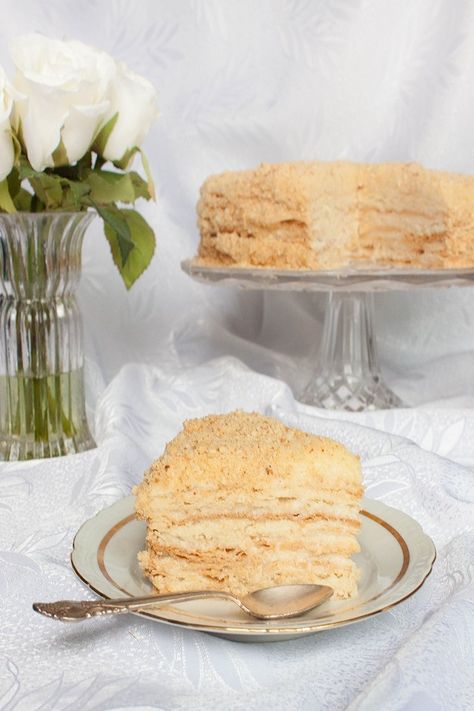 Cake Napoleon - Russian Mille-feuille Napoleon Recipe, Napoleons Recipe, Napoleon Cake, Dashi Broth, Cake Tasting, My Grandmother, World Recipes, Cake Cake, Home Recipes