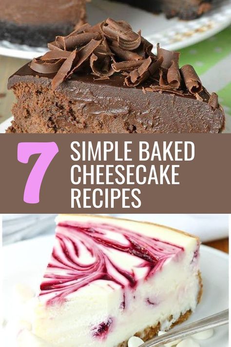 Discover a collection of easy cheesecake recipes that are perfect for any occasion! Whether you're looking for baked or no-bake options, we've got you covered. From classic cheesecake recipes to fun and delicious mini versions, there's something here for every dessert lover. These easy homemade cheesecake recipes are sure to impress your friends and family. Try out a new recipe today and treat yourself to a slice of creamy goodness! Cheesecake Recipes Easy Without Springform Pan, Cheesecake Recipes With Premade Crust, 4in Cheesecake Recipes, 9x13 Cheesecake Recipes, Cheesecake Recipe With Premade Crust, Easy Baked Cheesecake Recipes, Mini No Bake Cheesecake Recipes, Cheesecake Recipes Baked, Classic Cheesecake Recipes