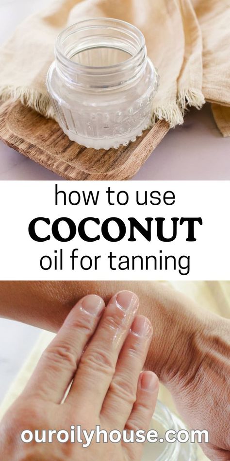 Diy Tanning Bed Lotion, Diy Tanning Oil Recipes, Tanning Oil Recipe, Homemade Tanning Oil, Coconut Oil For Tanning, Tanning Oil Homemade, Diy Tanning Oil, Coconut Oil Tanning, Diy Tanning