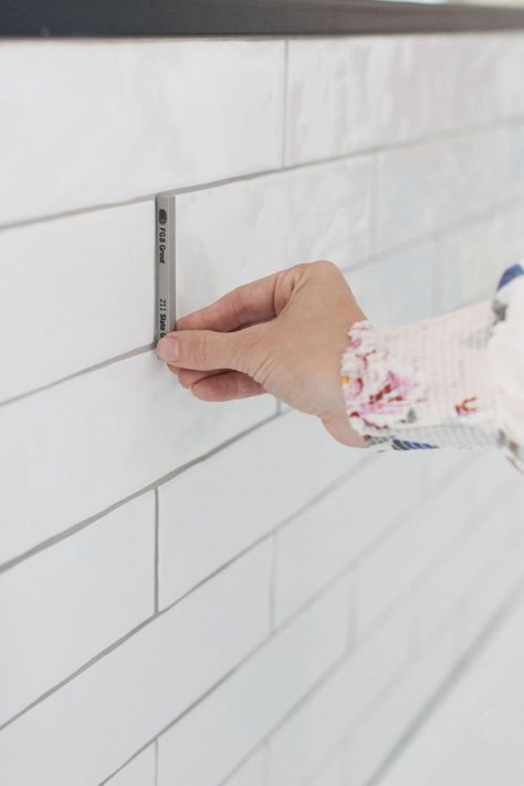 Sterling Grout White Subway Tile, Grout Colours, Subway Tile With Grey Grout Bathroom, Bathroom Tiles Grey Grout, White Shower Tile Grout Ideas, White Tiles Bathroom Walls, Silverado Grout, Grout Colors For Marble Tile, White Tiles Coloured Grout Bathroom