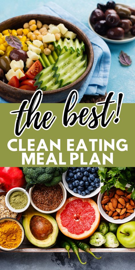 Clean Meal Plan, 1200 Calorie Diet Meal Plans, Clean Eating Menu, Clean Eating Plans, Best Diet Foods, Ketogenic Meal Plan, Clean Eating Challenge, Clean Eating For Beginners, Clean Eating Recipes For Dinner