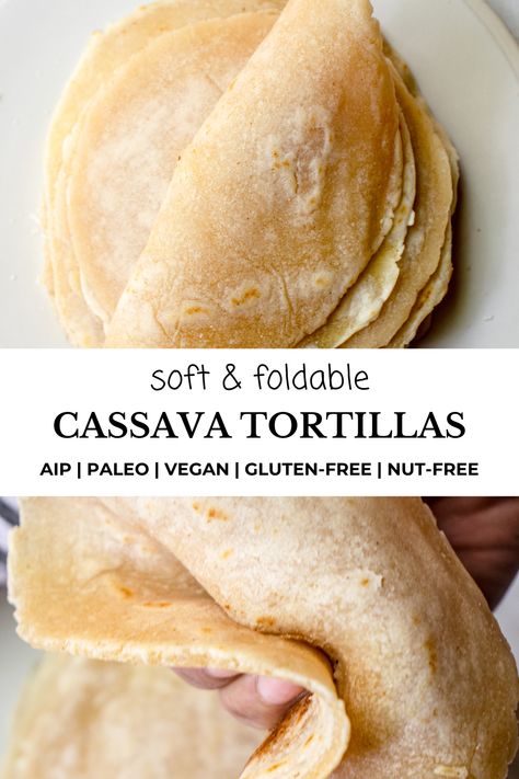 Vegan Tortilla Wrap Recipes, Cassava Flour Pasta Recipes, Homemade Grain Free Tortillas, Grain Free Wraps, Whole Grain Tortillas, Gf Wrap Recipe, Cassava Flour Tortillas Recipe, Cassava Flour Sandwich Bread, Cassava Flour Wraps