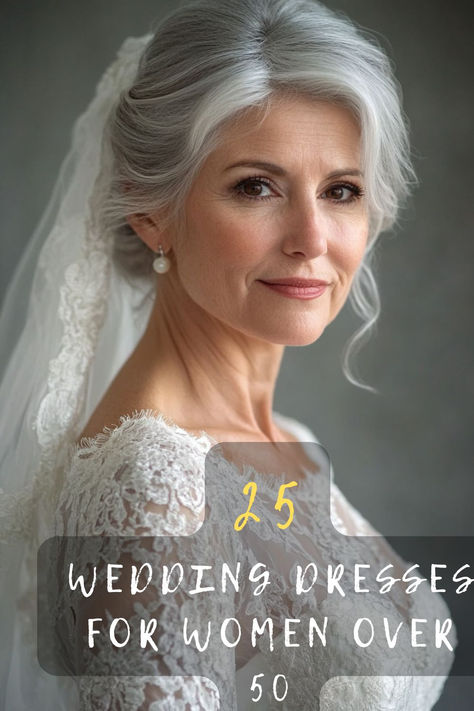 Are you a sophisticated bride over 50 looking for your dream dress? Dive into 25 top wedding dress ideas that blend comfort and style. Click to see which fits your bridal vision! 👰‍♀️✨ #SophisticatedBride #DreamDress #WeddingFashion #MatureBride #ElegantWedding Older Bridal Dresses, Renewing Vows Dress Older Bride, Wedding Gown For 50 Year Old, Simple Outdoor Wedding Dress Rustic, Meghan Markle Second Wedding Dress, Wedding Dresses For Over 60 Years Old, Destination Wedding Dress For Older Bride, Colored Wedding Dresses Modest, Casual Romantic Wedding Dress