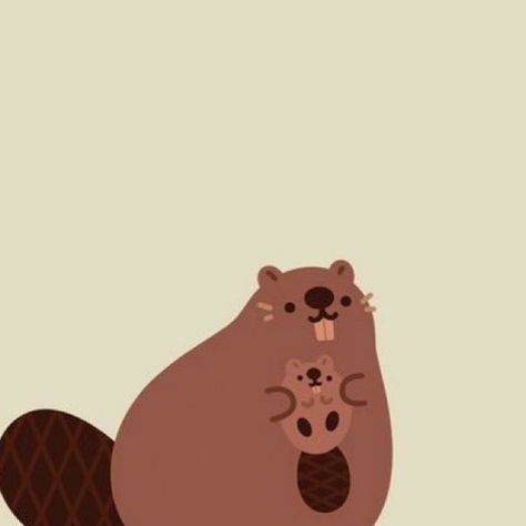 Laura Langston on Instagram: "🦫 Beaver and baby #beavers #beaverbaby #cutebeaver #cuteanimals #animalart #cuteart #illustration #animals" Cartoon Beaver Cute, Cute Cartoon Creatures, Cute Beaver Illustration, Tree Cute Drawing, Cute Beaver Drawing, Beaver Cute, Baby Beavers, Beaver Illustration, Beaver Drawing