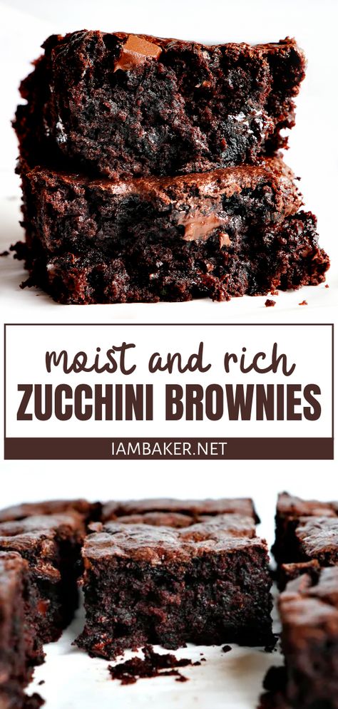 Recipes With Zucchini Baking, The Best Zucchini Brownies, Vegan Chocolate Zucchini Brownies, Worlds Best Zucchini Brownies, Desserts Made From Zucchini, Desserts With Veggies, Eggless Zucchini Brownies, Zuchini Baking Desserts, Vegan Zucchini Recipes Dessert