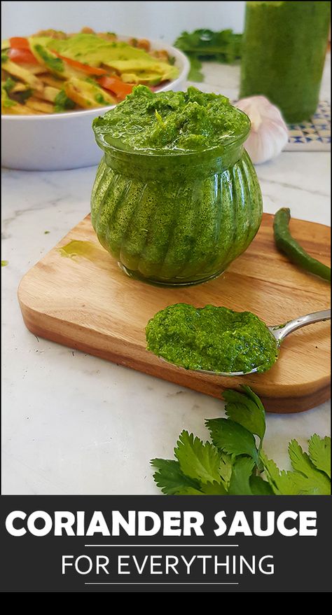 Corriander Recipes, Coriander Sauce, Coriander Recipes, Vegan Dressings, Vegan Sauce Recipes, Coriander Chutney, Vegan Sauce, Vegan Crepes, Creamy Salad Dressing