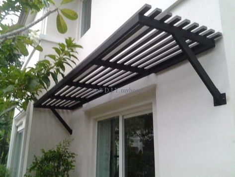 House Awnings, Shade House, Outdoor Canopy, Patio Shade, Pergola With Roof, Pergola Kits, Pergola Plans, Pergola Patio, Pergola Designs