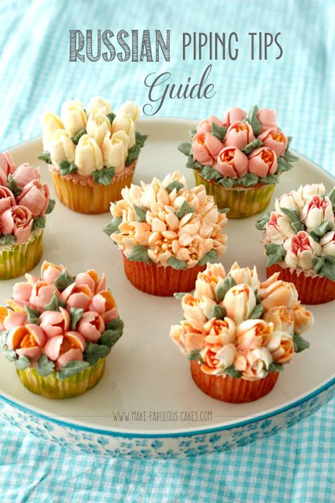 Frosting Tricks, Russian Cake Tips, Russian Tips, Russian Cakes, Russian Piping Tips, Fabulous Cakes, Frosting Tips, Buttercream Recipe, Piping Tips