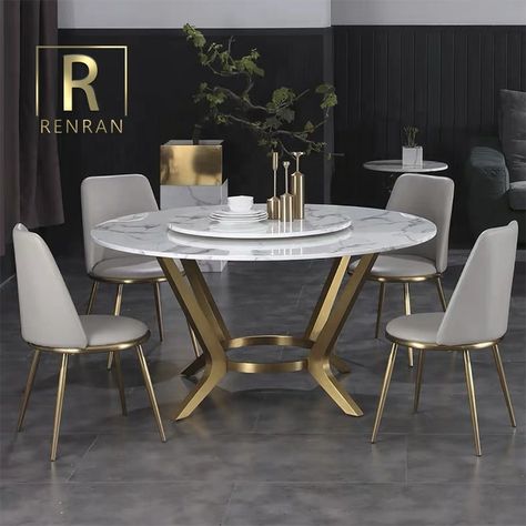 Unique Dining Room Table Sets, Marble Dining Table Set Rectangle, Marble Top Table Dining, Circular Dining Table Design, Round Dining Table Styling, Modern Contemporary Dining Table, Round Dining Table Decor, Marble Dining Table Set, Round Dining Table Set