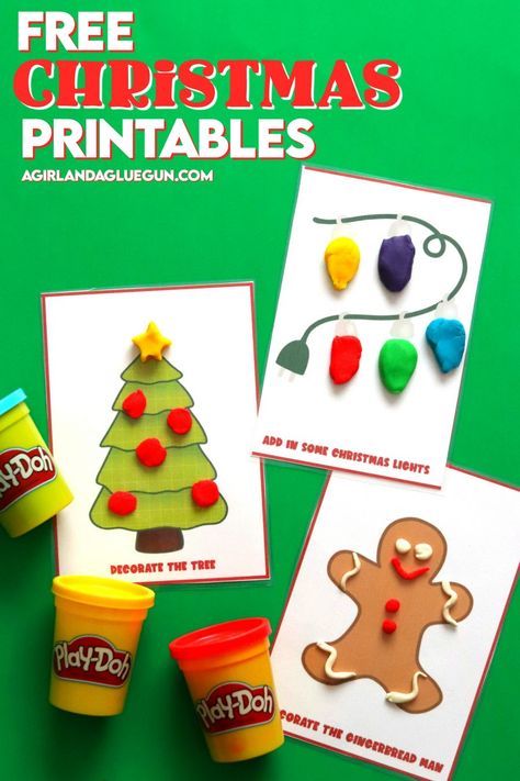 Christmas Play Doh, Christmas Playdoh, Play Dough Christmas, Play Doh Mats, Play Doh Activities, Playdough Activities, Playdough Mats, Christmas Play, Snowman Gifts