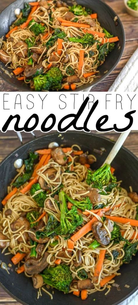 Healthy Ramen Noodle Stir Fry, Homemade Stir Fry Noodles, How To Make A Stir Fry, Pork Stir Fry With Noodles, Stir Fry Noodles And Vegetables, Best Noodles For Stir Fry, Pasta Stir Fry Veggies, Stir Fry With Noodles Recipe, Stir Fry Noodles Recipe Easy