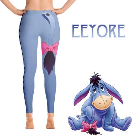 Eeyore Costume, Womens Leggings Pattern, Eeyore Pictures, Highland Coo, Fun Leggings, Winnie The Pooh Eeyore, Disney Eeyore, Disney Clothes, Disney Mom