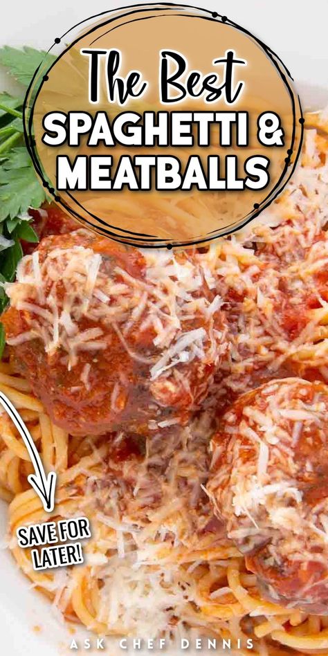 Classic Spaghetti And Meatballs, Italian Meatballs And Pasta, Authentic Spaghetti And Meatballs, Authentic Italian Meatballs Homemade, Best Spaghetti And Meatball Recipes, Spaghetti And Meatball Recipes, Spaghetti Balls, Meatballs For Spaghetti, Easy Spaghetti And Meatballs