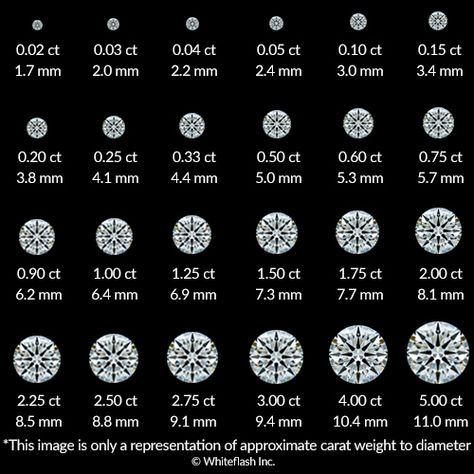 3 Carat Diamond Ring, 5 Carat Diamond Ring, Diamond Carat Size, 3 Carat Diamond, Diamond Size Chart, Moissanite Necklace, Types Of Diamonds, Diamond Guide, Colorless Diamond