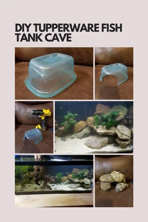 Diy Aquarium Decor, Cool Fish Tank Decorations, Saltwater Aquarium Setup, Turtle Aquarium, Fish Aquarium Decorations, Fish Tank Themes, Fish Tank Terrarium, Aquarium Rocks, Diy Fish Tank