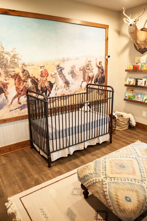 Cowboys And Indians Nursery, Cowboy Room Boys, Cowboy Toddler Room, Cowboy Bedroom Boys, Cowboy Kids Room, Western Baby Room, Western Boy Nursery, Western Kids Room, Cowboy Bedroom Ideas