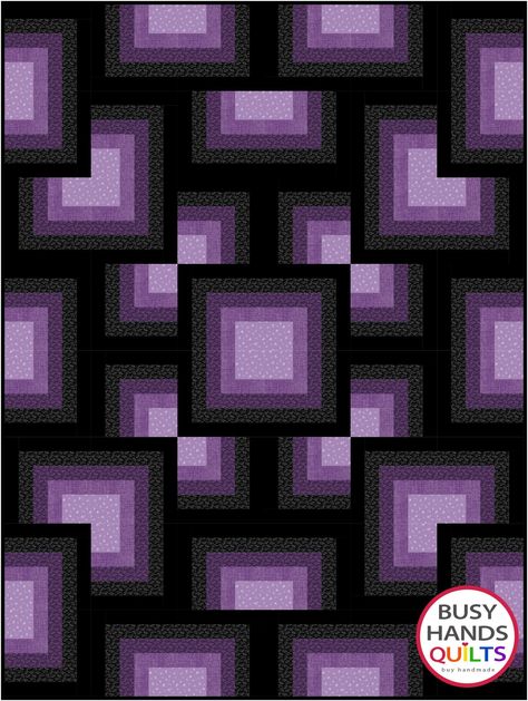 Illusion Quilt Pattern Free, Quilt Patterns Free Beginner Simple, 3d Quilts Optical Illusions Free Pattern, Beginner Quilt Patterns Free Simple, Purple Quilts Ideas, Quilt In A Day Patterns Free, Queen Size Quilt Pattern, Lotus Quilt, Amish Quilt Patterns