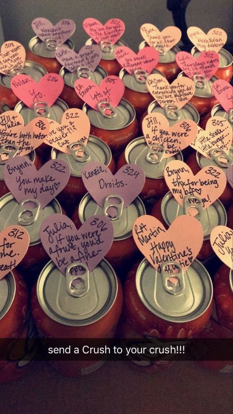 Crush Soda Valentine Ideas, Fccla Week Ideas, What To Give Your Crush For Valentines, Asb Event Ideas, College Club Activities Ideas, Ra Valentines Day, February Ra Programs, Ra Appreciation Ideas, Middle School Assembly Ideas