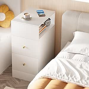 Modern Night Table, Bedroom Storage Furniture, Narrow Nightstand, Drawers For Bedroom, Table For Bedroom, Small Nightstand, Drawers Bedroom, Small Space Bedroom, Teen Bedroom Furniture