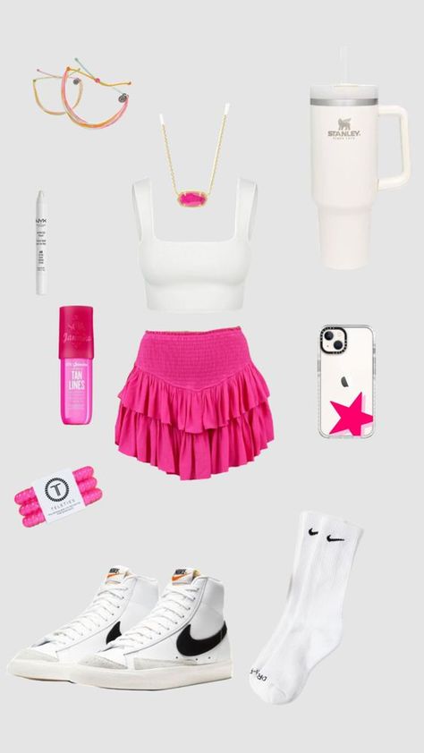 preppy outfit Preppy Girl Outfits, Pink Concert, Preppy Outfits For School, Preppy Inspiration, Oufits Casual, Preppy Summer Outfits, Casual Preppy Outfits, Cute Lazy Day Outfits, Trendy Outfits For Teens