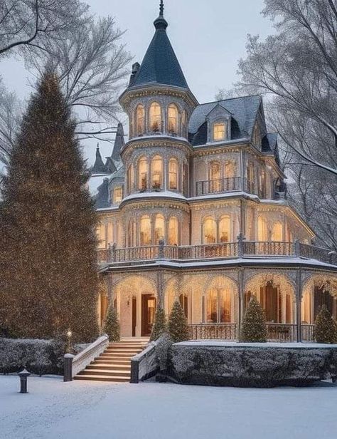 Gothic Houses, Victorian Style House, Old Victorian Homes, Victorian Style Homes, Dream Life House, Victorian Mansions, Fantasy House, Cute House, Gothic House